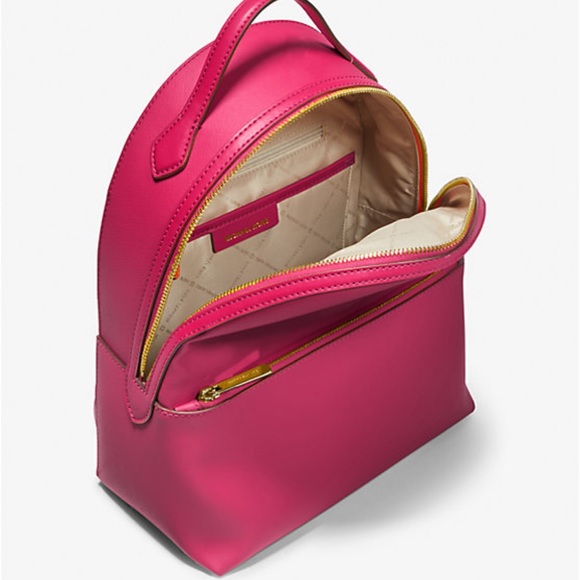MICHAEL KORS 
Sheila Medium Faux Saffiano
Leather Backpack
Electric Pink 
NWT - Picture 2 of 4